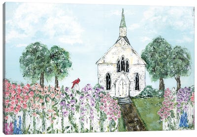 Sunday Morning Canvas Art Print - Churches & Places of Worship