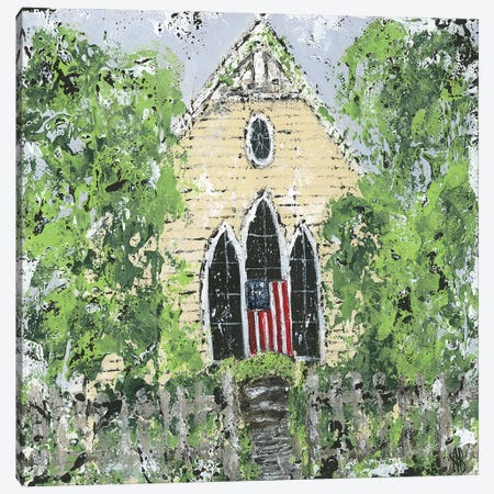 God Bless America Canvas Print #ASB126} by Ashley Bradley Art Print