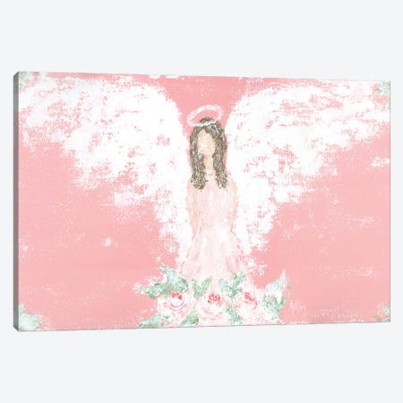 Tea Rose Guardian Angel Canvas Print #ASB127} by Ashley Bradley Canvas Art Print