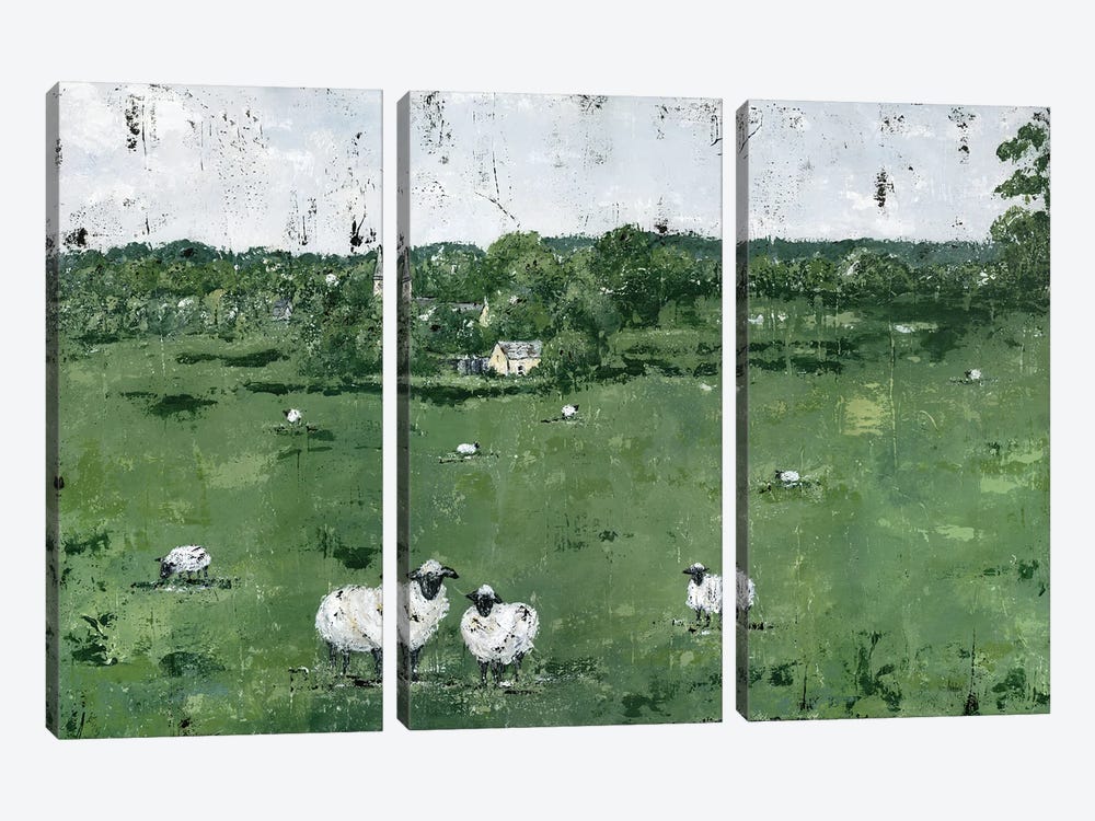 English Countryside by Ashley Bradley 3-piece Canvas Print
