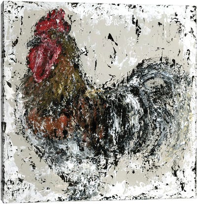 Farmhouse Rooster Canvas Art Print - Ashley Bradley