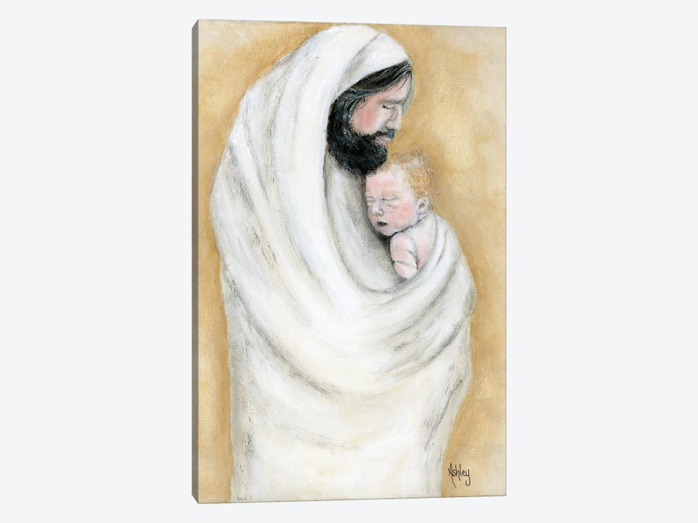 In The Arms Of Jesus by Ashley Bradley 1-piece Canvas Print