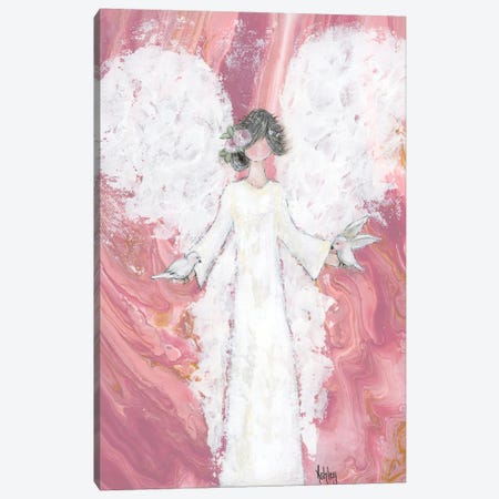 Peace Angel Canvas Print #ASB138} by Ashley Bradley Art Print