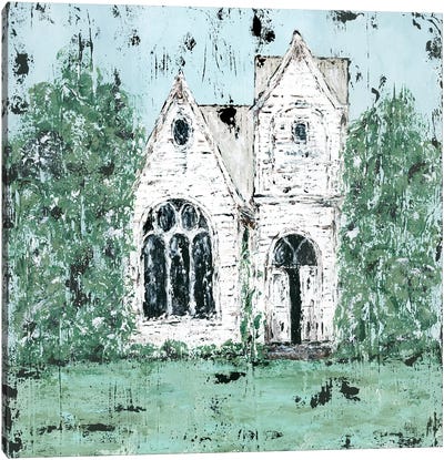 Country Church Canvas Art Print - Ashley Bradley