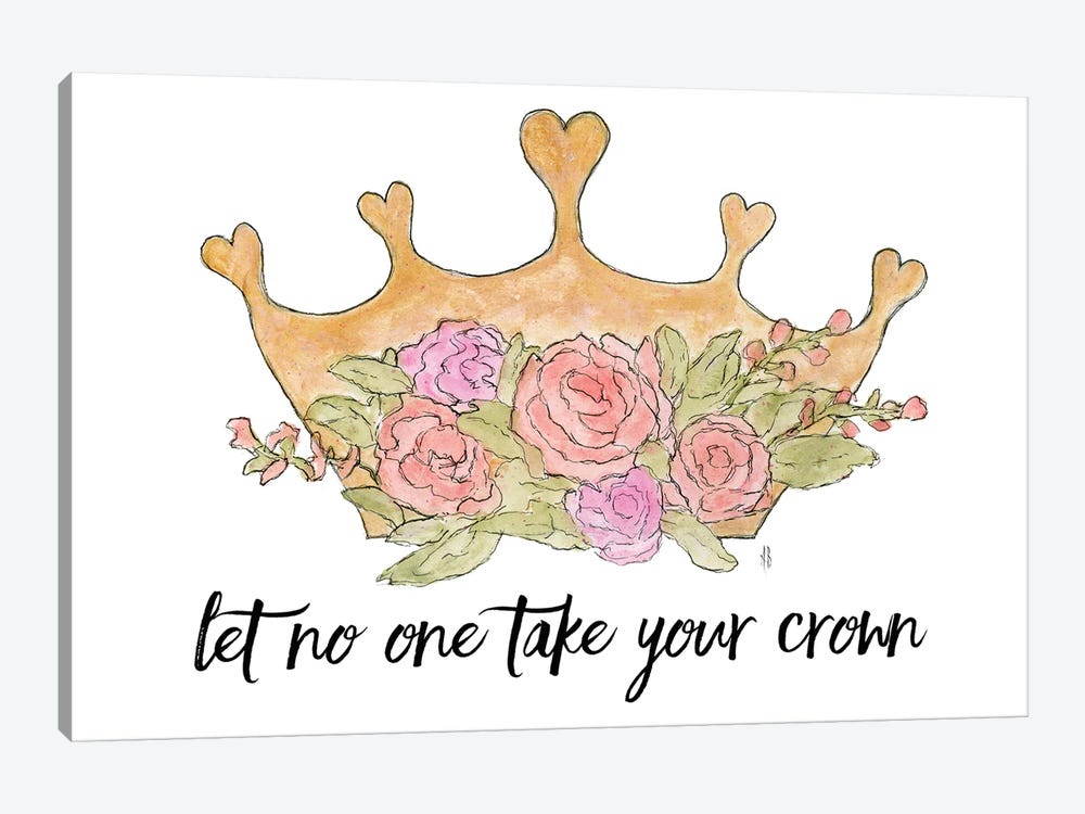 Let No One Take Your Crown by Ashley Bradley 1-piece Canvas Artwork