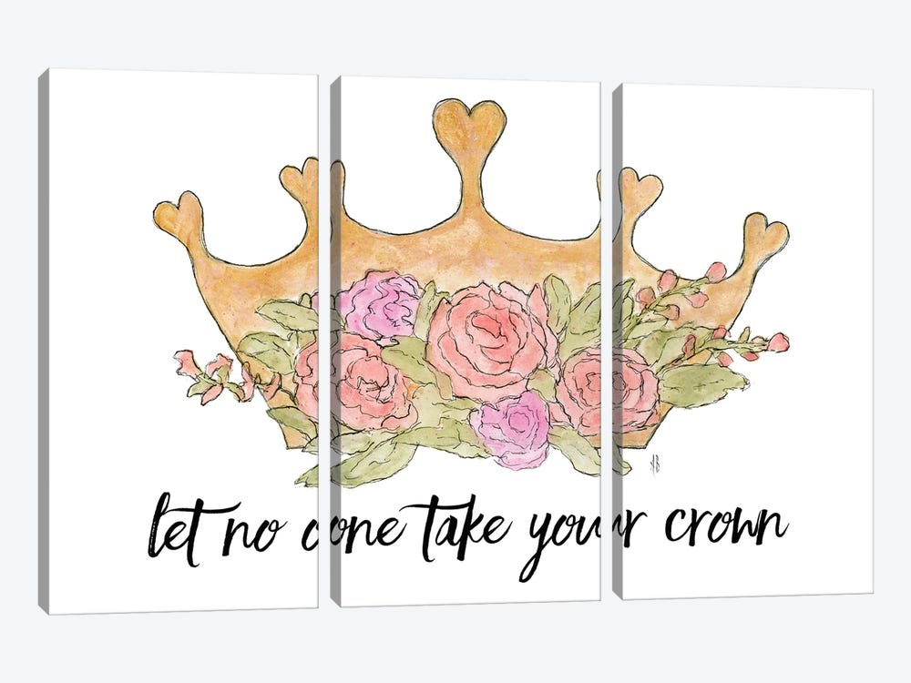 Let No One Take Your Crown by Ashley Bradley 3-piece Canvas Artwork