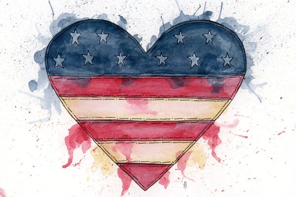 American Décor: Americana Heart by Ashley Bradley