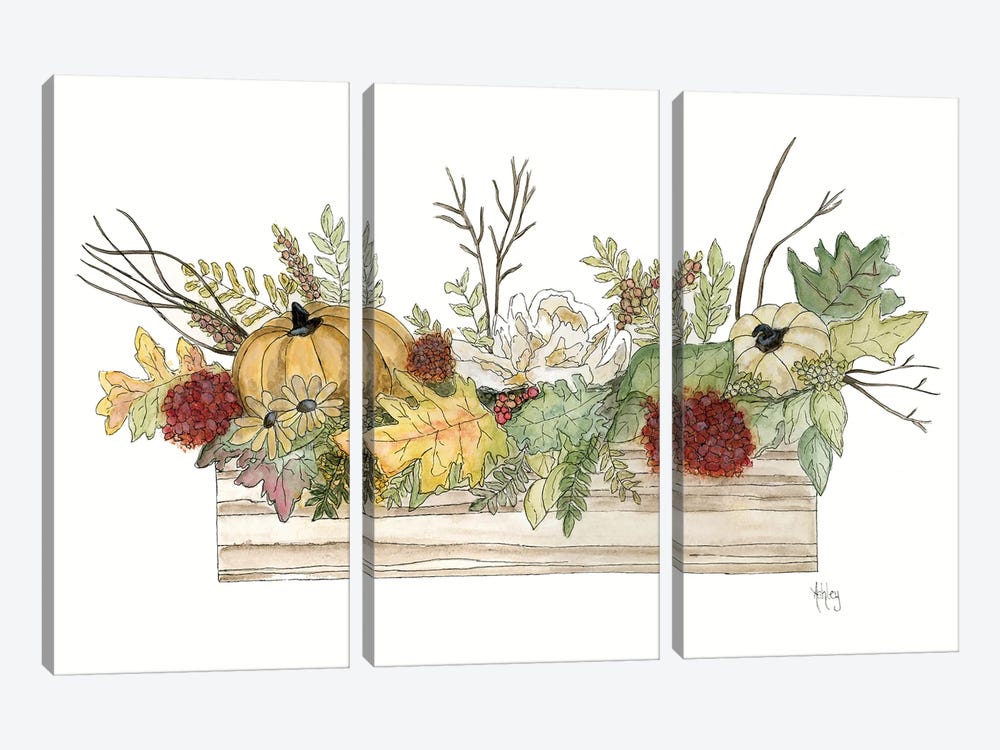 Autumn Blessings by Ashley Bradley 3-piece Canvas Print