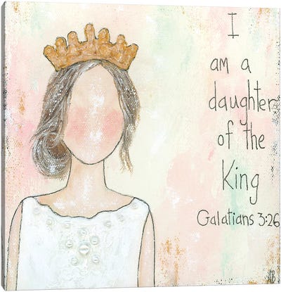 Daughter Of The King Canvas Art Print - Ashley Bradley