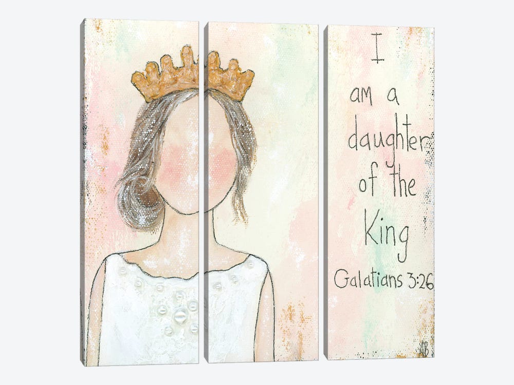 Daughter Of The King by Ashley Bradley 3-piece Canvas Art