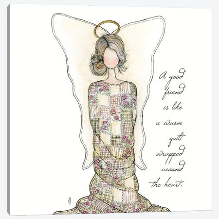 Friendship Angel I Canvas Print #ASB150} by Ashley Bradley Art Print