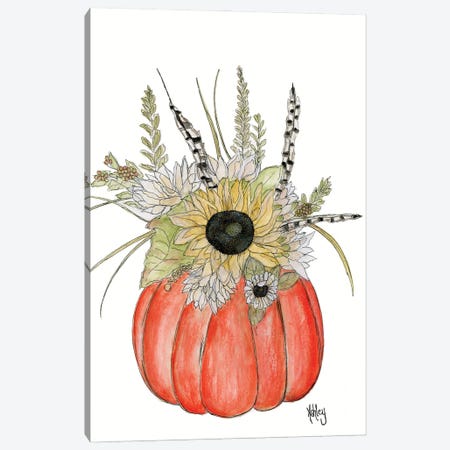 Pumpkin Bouquet Canvas Print #ASB154} by Ashley Bradley Canvas Wall Art