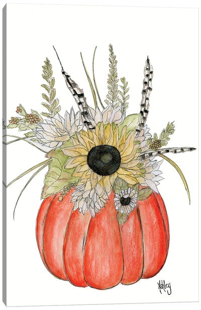 Pumpkin Bouquet Canvas Art Print - Ashley Bradley