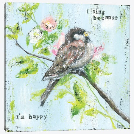 Eye On Sparrow Canvas Print #ASB15} by Ashley Bradley Canvas Wall Art
