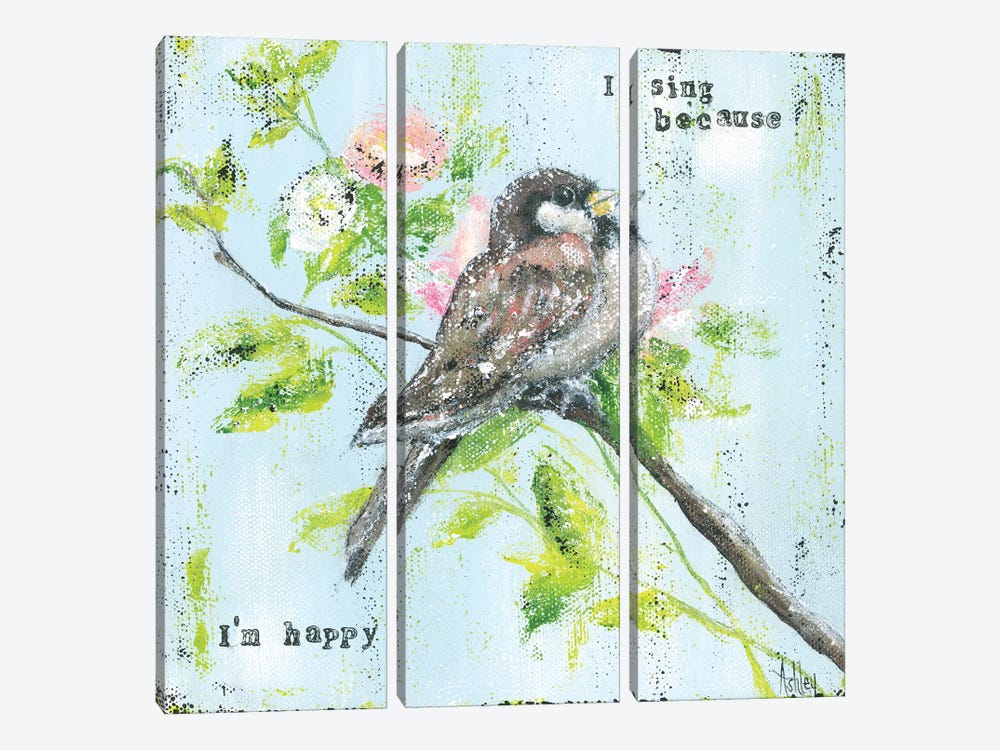 Eye On Sparrow by Ashley Bradley 3-piece Art Print