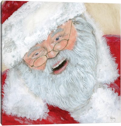 Vintage Santa Canvas Art Print - Santa Claus Art