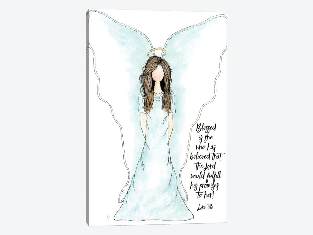 Angel Of Promises by Ashley Bradley 1-piece Canvas Art Print
