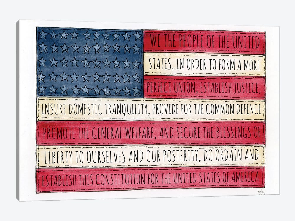 We The People by Ashley Bradley 1-piece Canvas Artwork