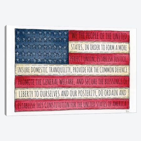 We The People Canvas Print #ASB163} by Ashley Bradley Canvas Wall Art