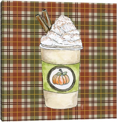 Pumpkin Spice Latte Canvas Art Print - Ashley Bradley