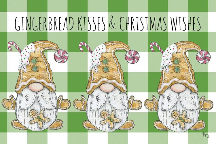 Gingerbread Kisses by Ashley Bradley wall art
