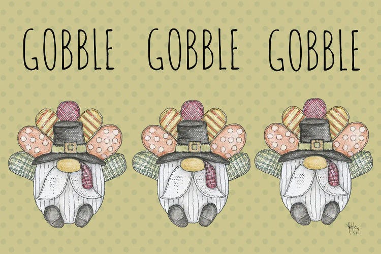 Gobble Gobble Gobble by Ashley Bradley wall art