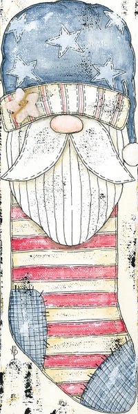 Farmhouse Festive: Americana Santa Stocking by Ashley Bradley
