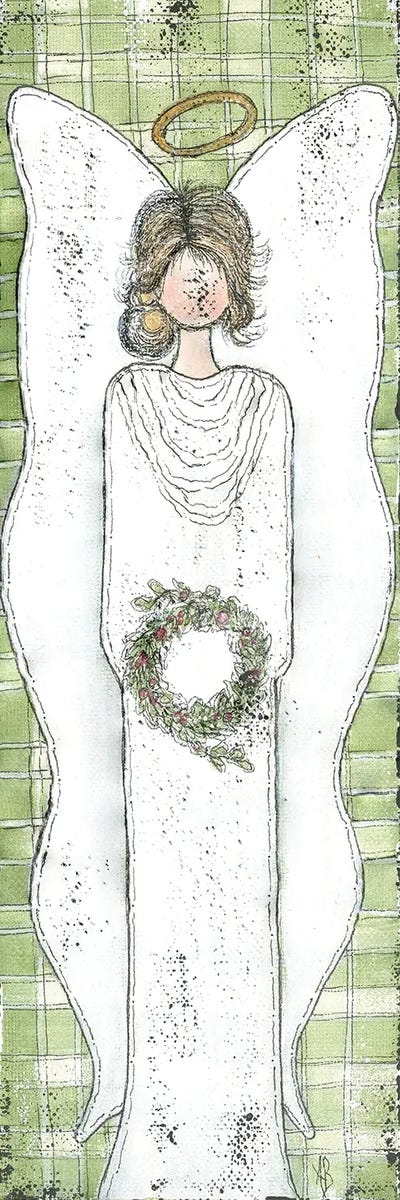 Christmas Angel by Ashley Bradley multi panel art