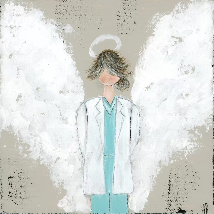 Female Doctor Angel by Ashley Bradley wall art