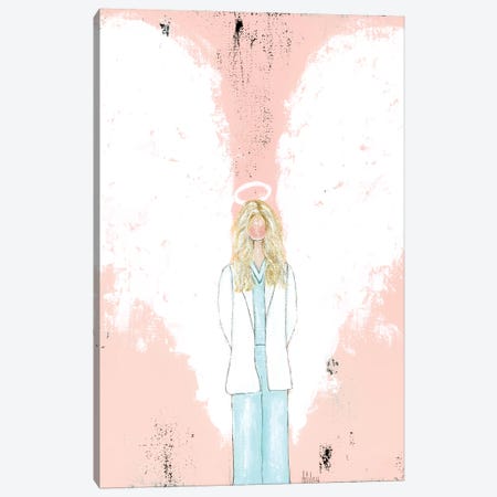 Female Doctor Blonde Canvas Print #ASB18} by Ashley Bradley Canvas Print