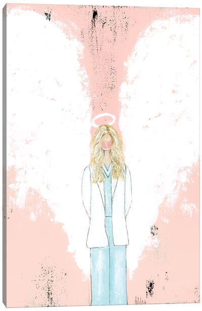 Female Doctor Blonde Canvas Art Print - Ashley Bradley