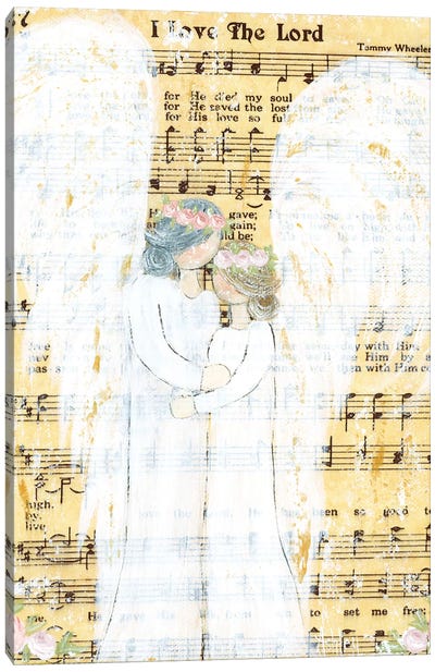 A Mother's Love Canvas Art Print - Musical Notes Art