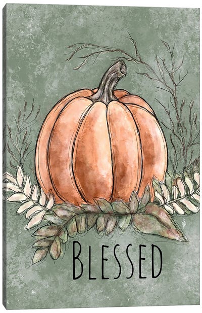 Blessed II Canvas Art Print - Pumpkins