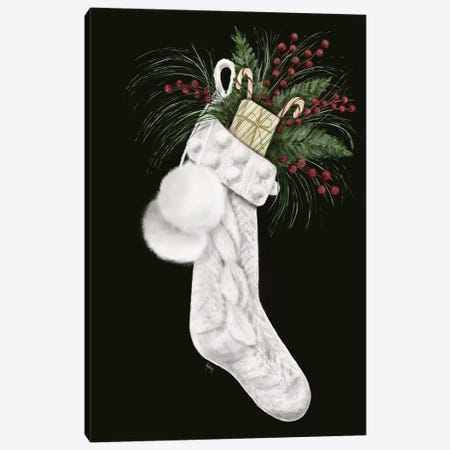 Christmas Stocking Canvas Print #ASB212} by Ashley Bradley Canvas Artwork