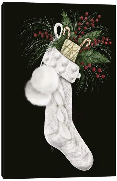 Christmas Stocking Canvas Art Print - Ashley Bradley