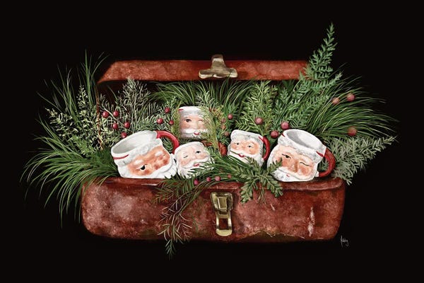 Home For The Holidays: Vintage Santa Mugs by Ashley Bradley