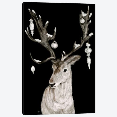 Merry Christmas Deer Canvas Print #ASB216} by Ashley Bradley Canvas Art Print