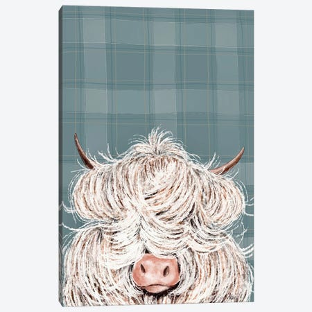 Shaggy Cow Canvas Print #ASB237} by Ashley Bradley Canvas Print