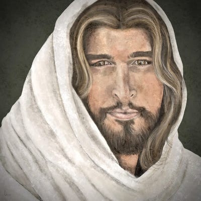 Jesus Canvas Artwork by Ashley Bradley | iCanvas
