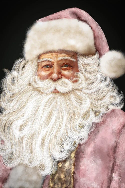 Pink Santa by Ashley Bradley wall art