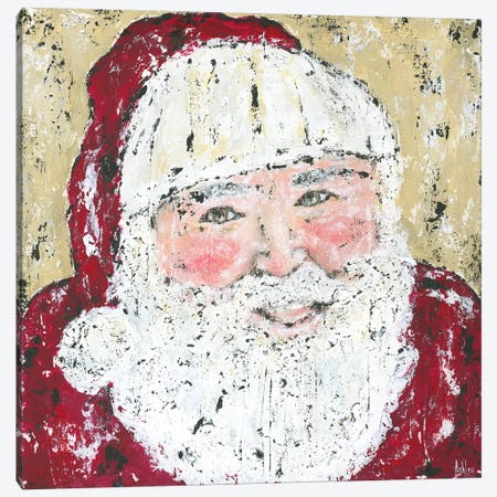 Jolly Santa Canvas Print #ASB25} by Ashley Bradley Canvas Art Print