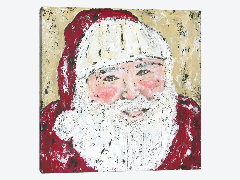 Jolly Santa by Ashley Bradley 1-piece Canvas Art