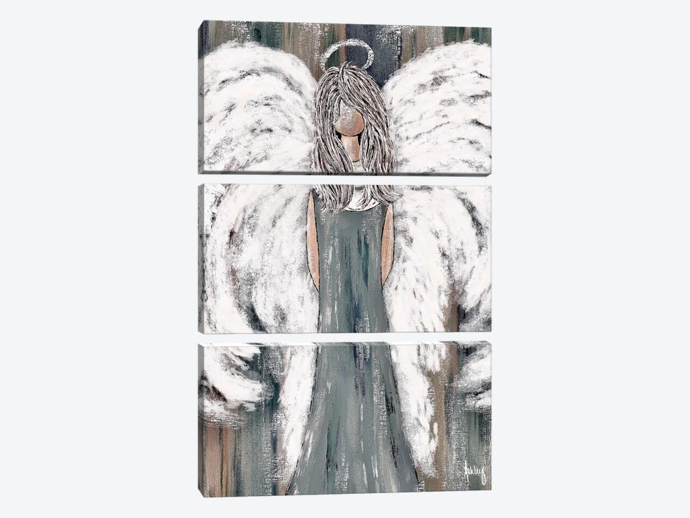 Farmhouse Guardian Angel II by Ashley Bradley 3-piece Canvas Print