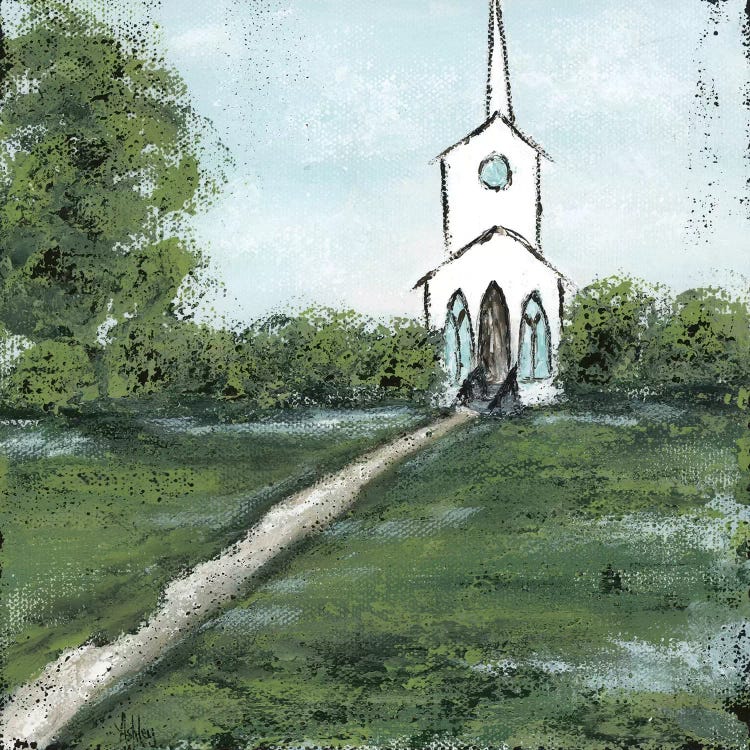 Little Country Church by Ashley Bradley wall art
