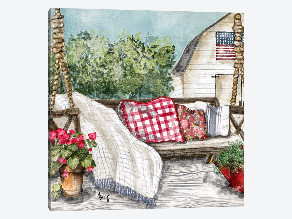 Summer Porch Swing by Ashley Bradley 1-piece Art Print