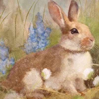 Bunny In Meadow by Ashley Bradley multi panel art