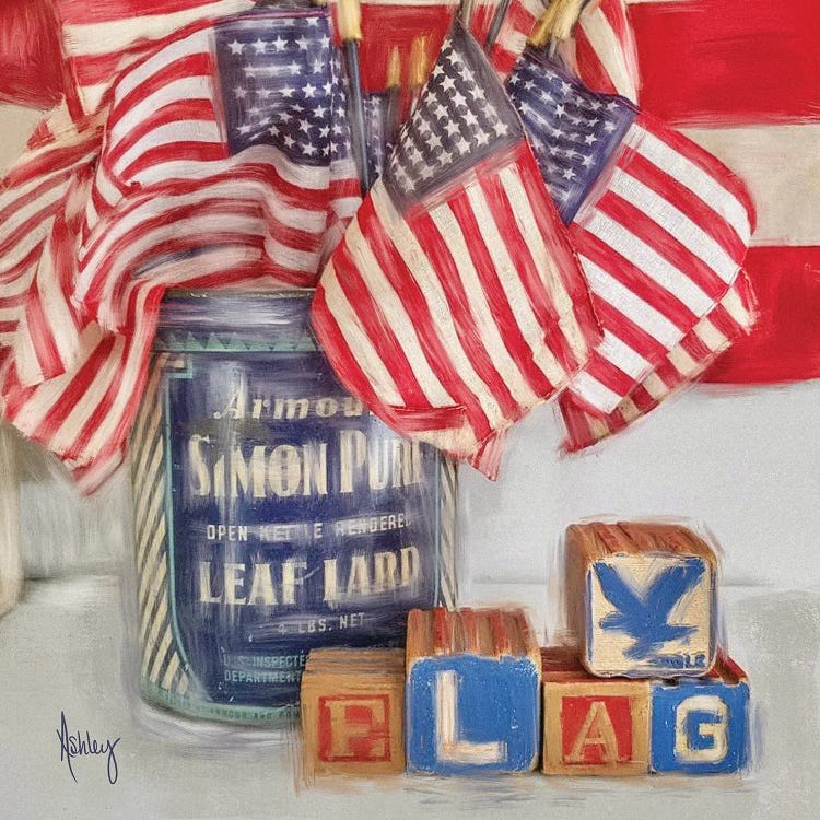 Flag Still Life by Ashley Bradley wall art