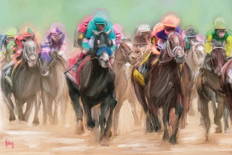 Down The Backstretch by Ashley Bradley wall art
