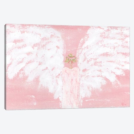 Pink Angel Wide Canvas Print #ASB31} by Ashley Bradley Canvas Print