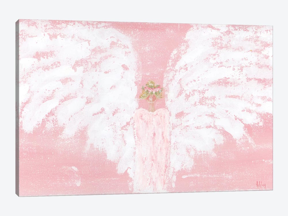 Pink Angel Wide by Ashley Bradley 1-piece Canvas Print